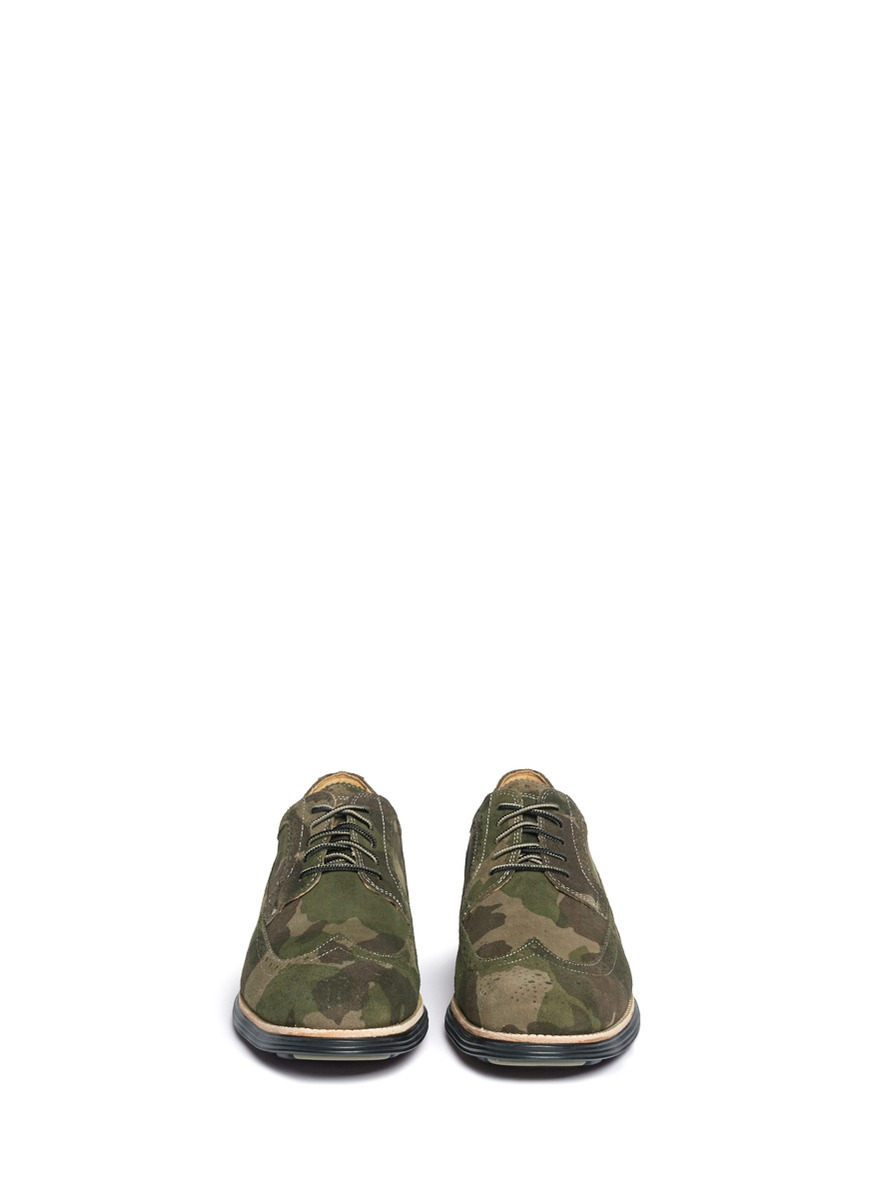 cole haan camo wingtips