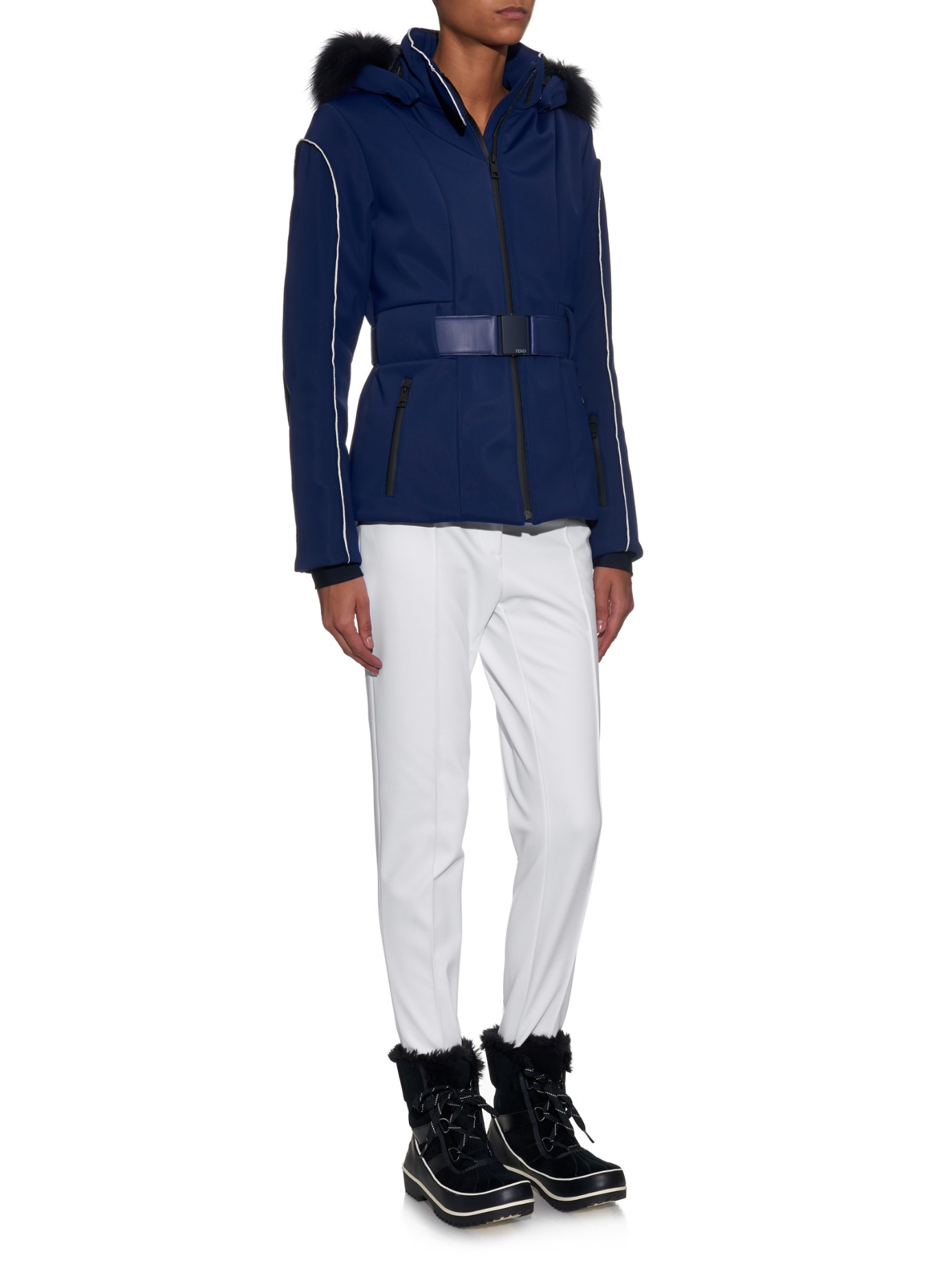 Lyst Fendi Technical Ski Leggings in White