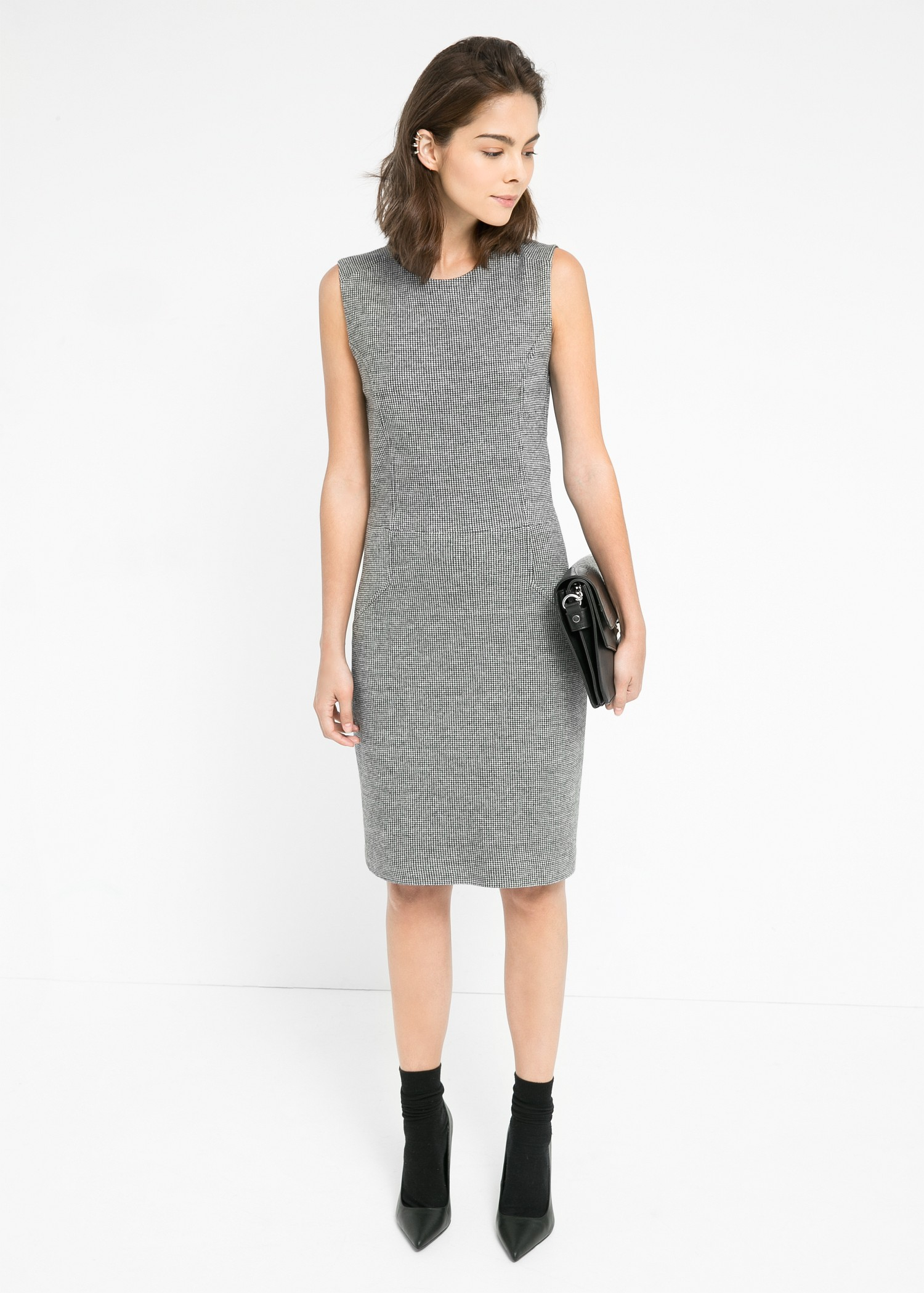 mango grey dress