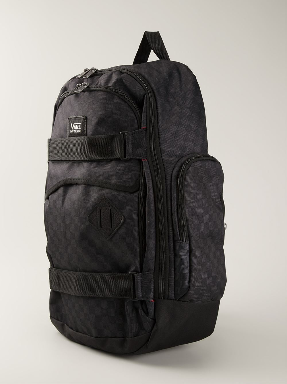 Checkered Backpack in Black for Men - Lyst