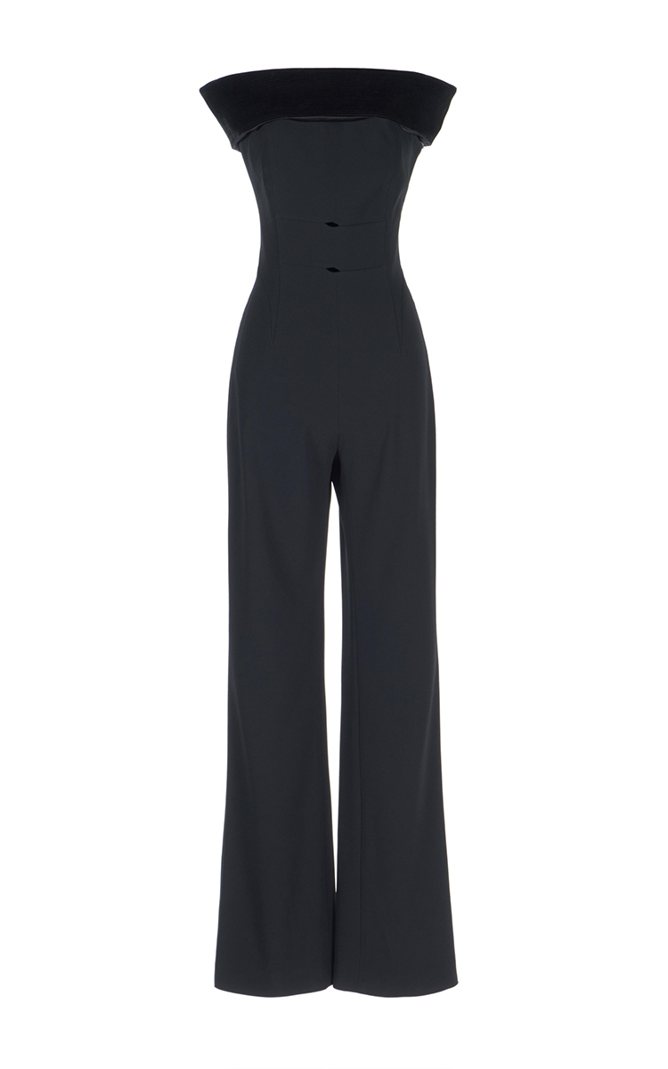 slate and willow ruffle shoulder jumpsuit