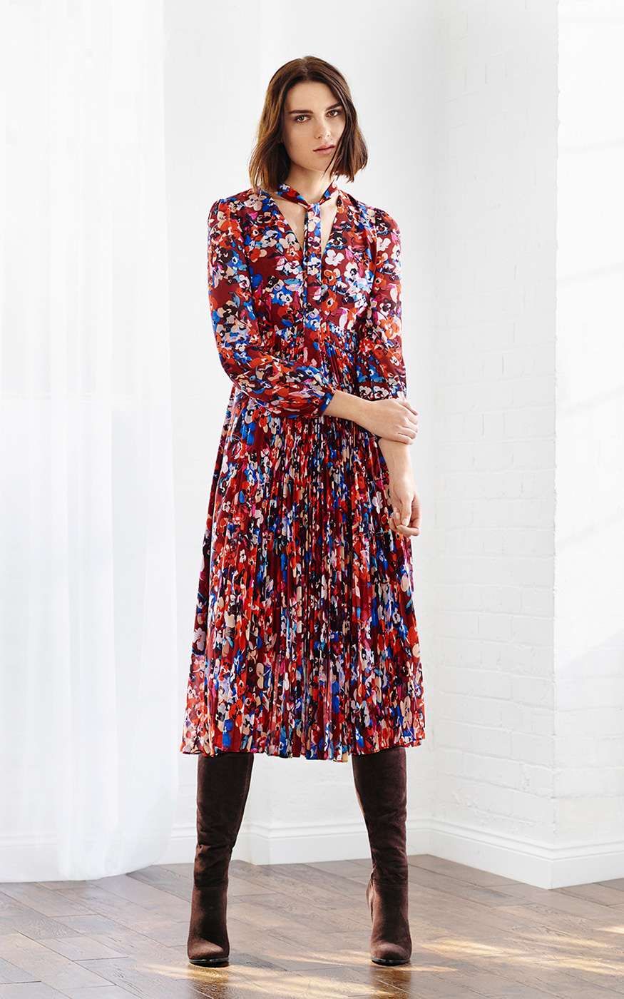 karen millen floral midi dress