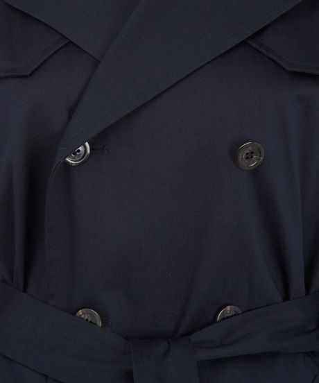A.p.c. Navy Trench Coat in Blue for Men (navy) | Lyst