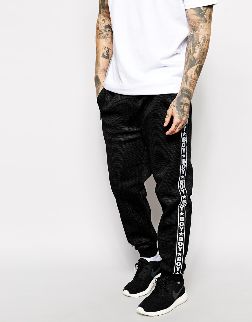 mesh track pants
