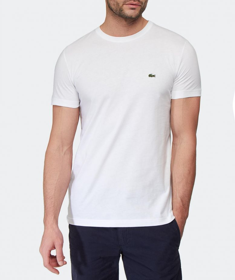 lacoste white crew neck t shirt