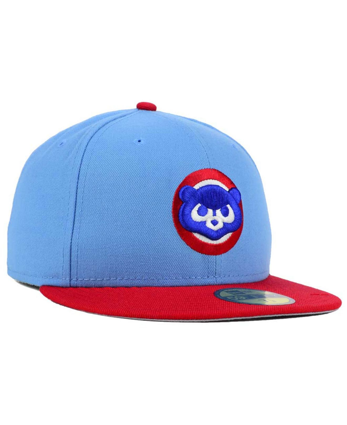 KTZ Chicago Cubs Cooperstown 2 Tone 59Fifty Cap in Blue for Men | Lyst