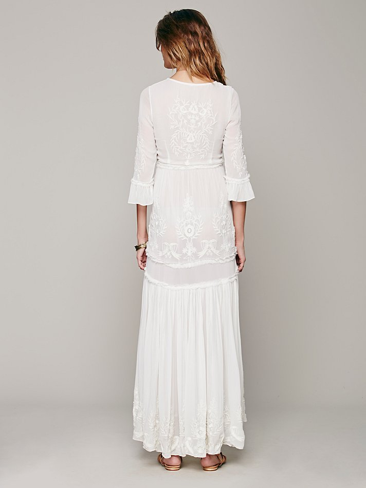 free people white maxi dress