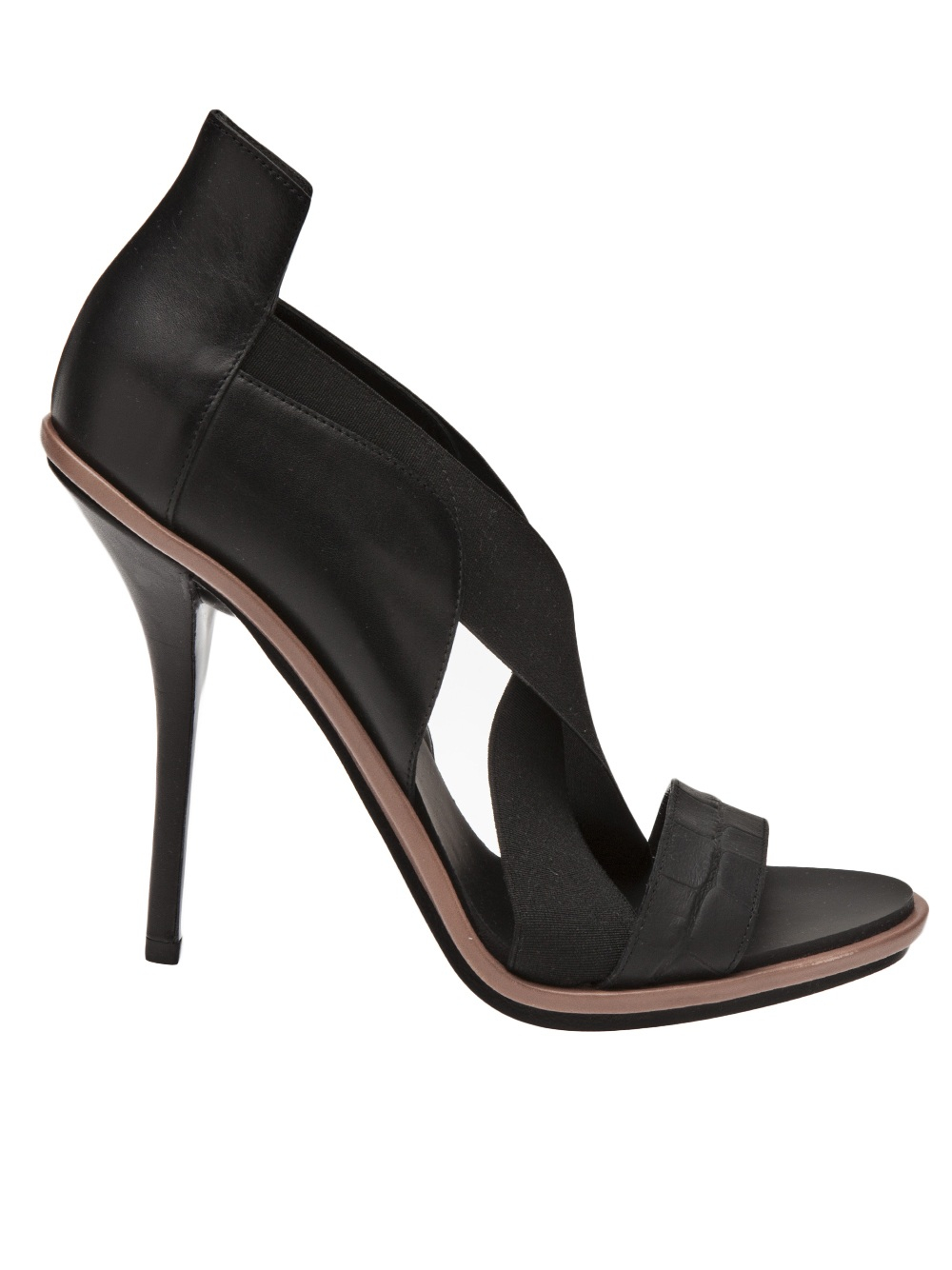 Lyst - Balenciaga Strappy Sandal in Black