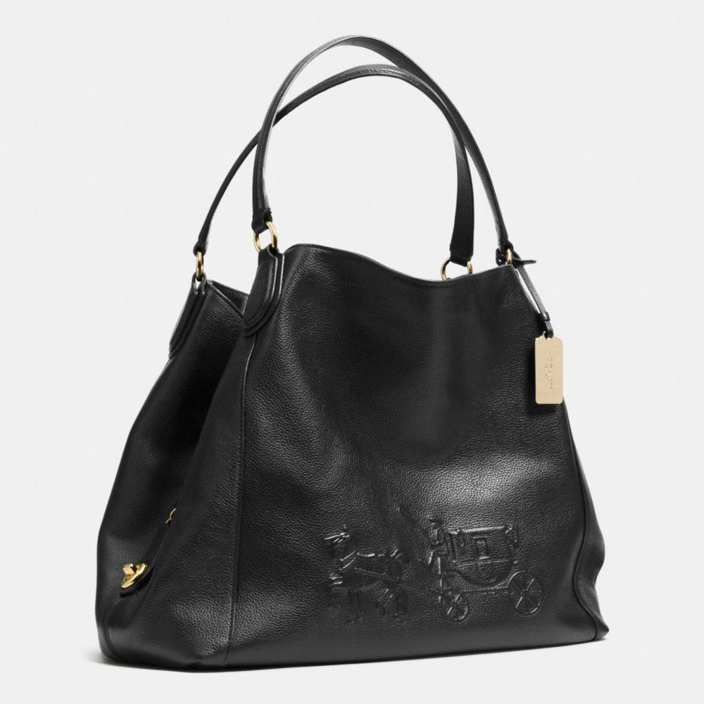 coach edie 31 horse and carriage shoulder bolsa