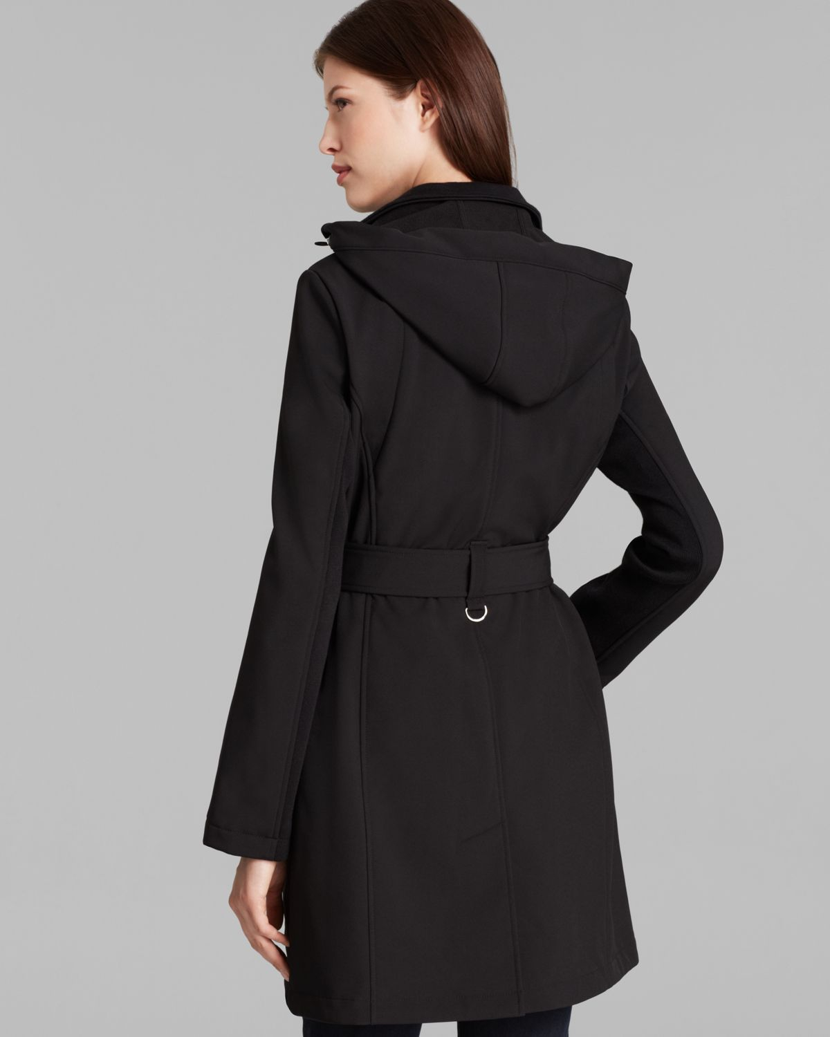 Calvin Klein Trench Coat - Soft Shell in Black | Lyst
