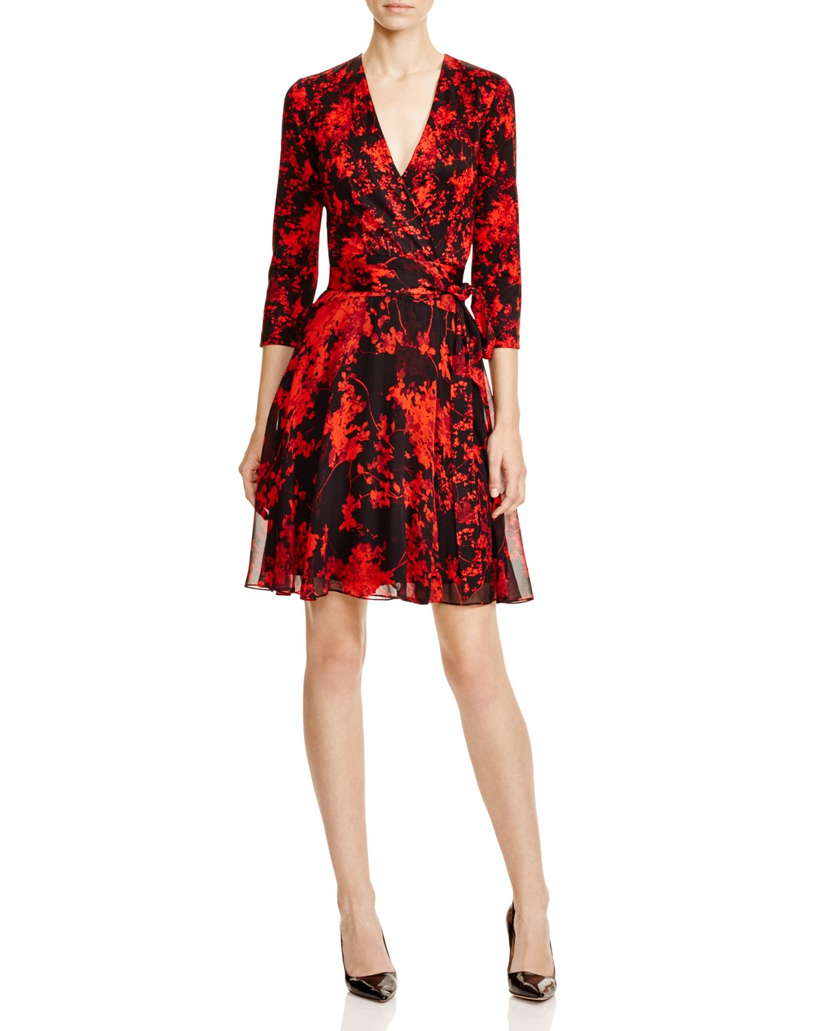 Diane Von Furstenberg Floral Wrap Dress Online, 60% OFF | empow 