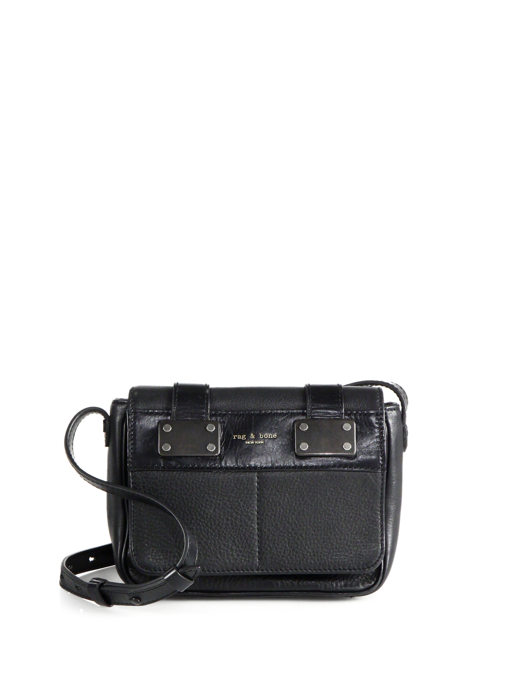 rag & bone mini pilot leather crossbody bag