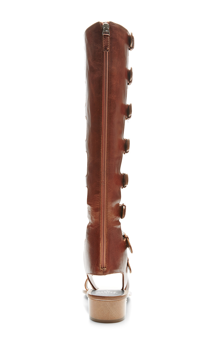 tall brown gladiator sandals
