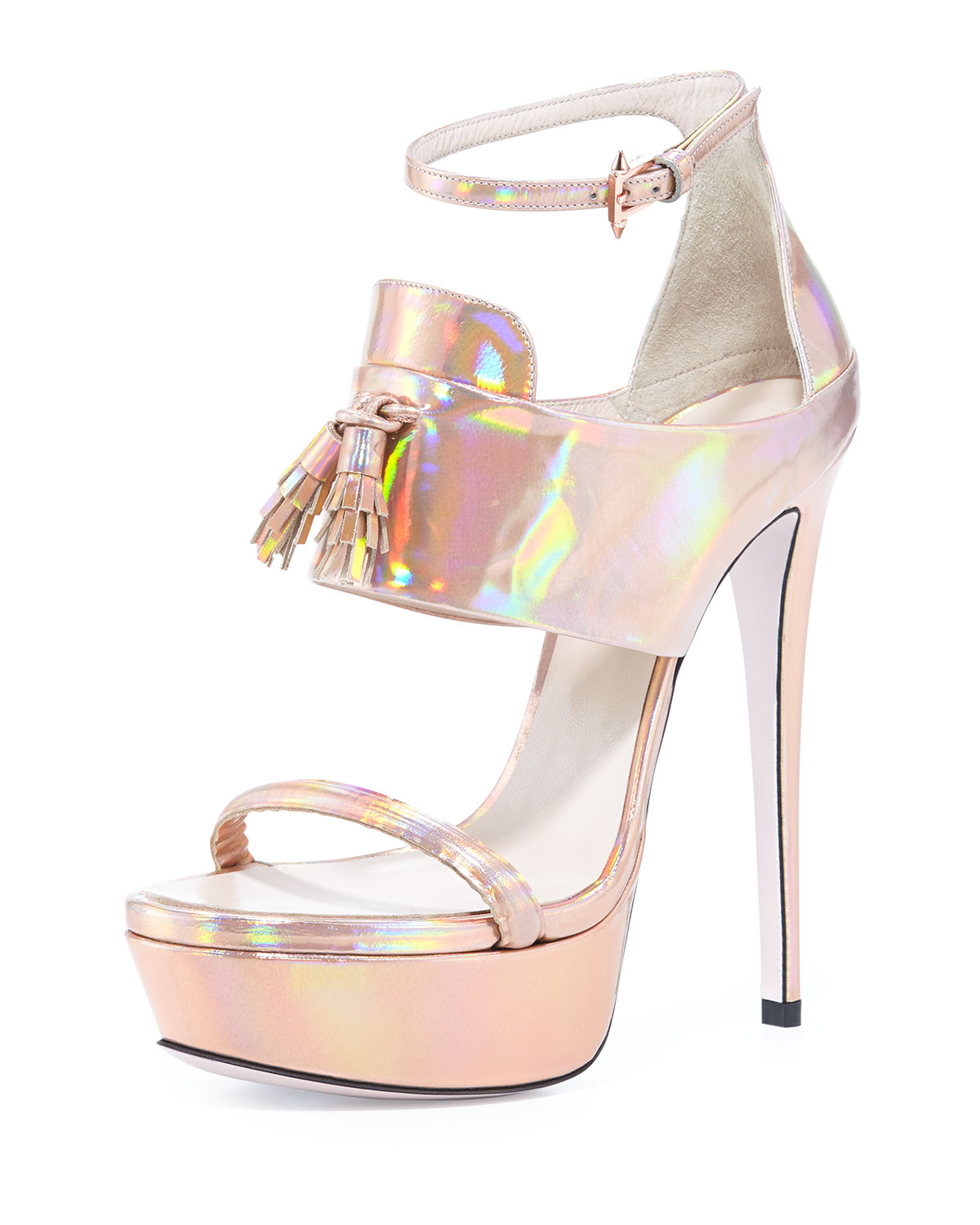 holographic platform sandals ruthie davis holographic platform tassel sandal in pink lyst holographic platform sandals ruthie davis holographic platform tassel sandal in pink lyst
