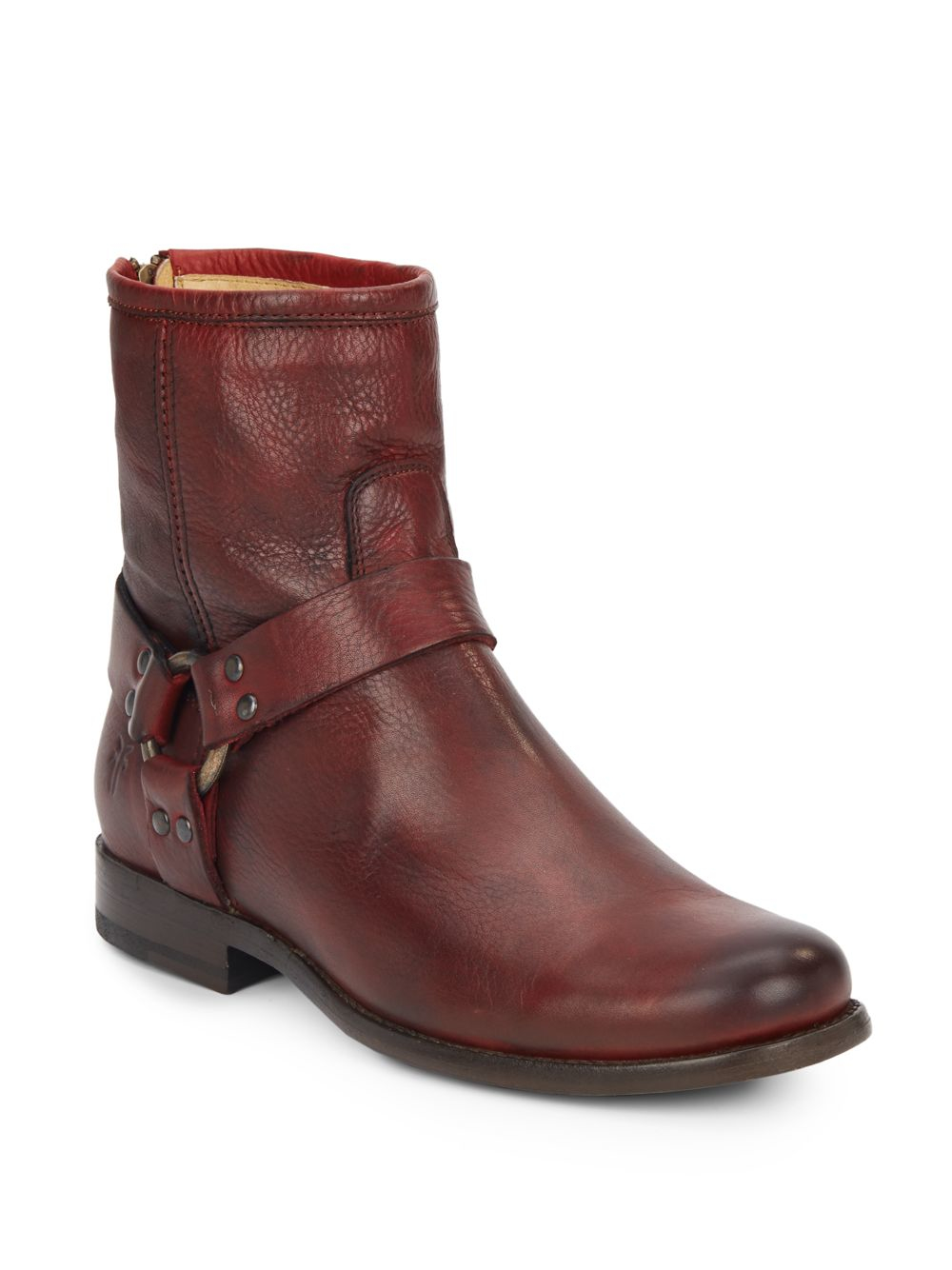frye phillip harness tall burnt red