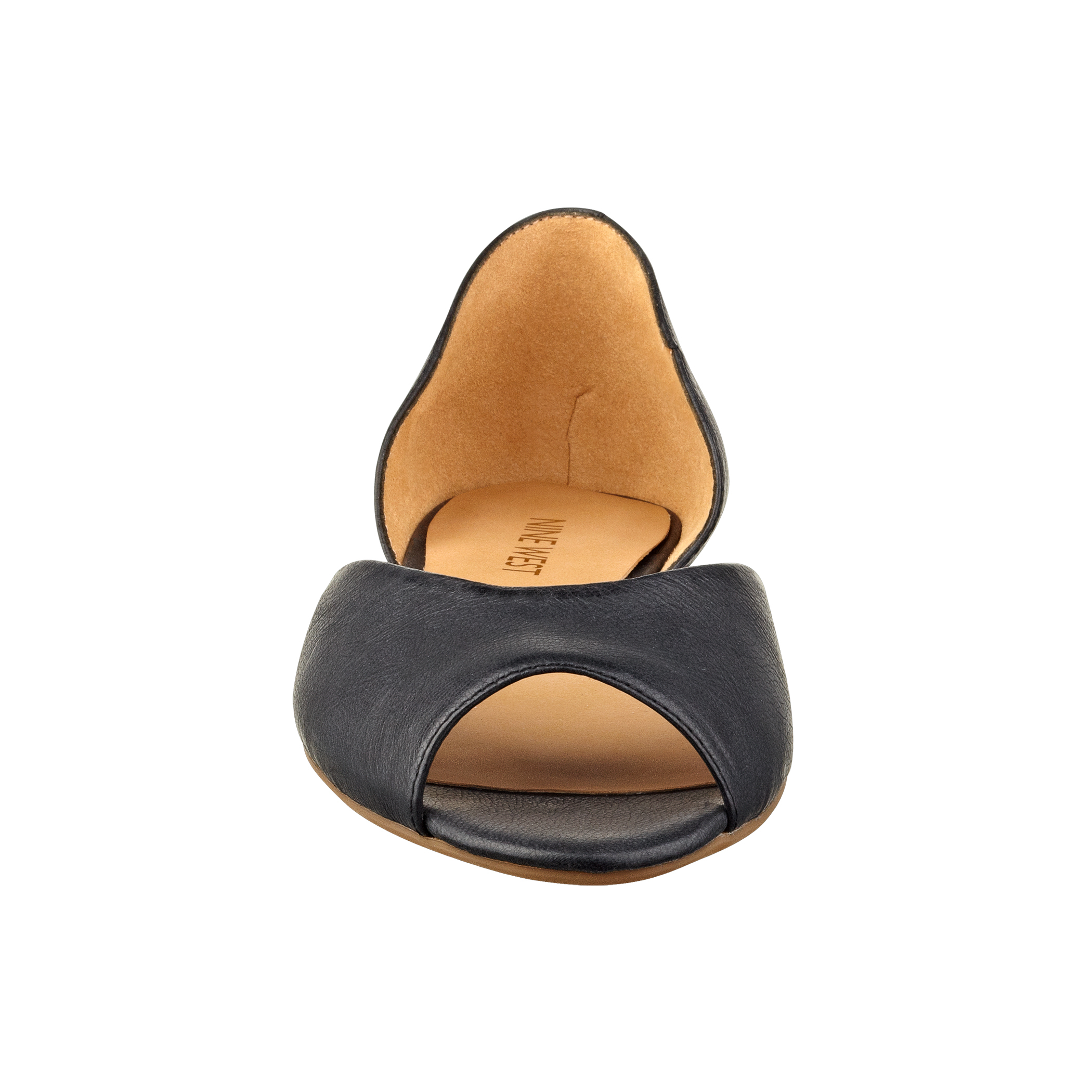open toe flats