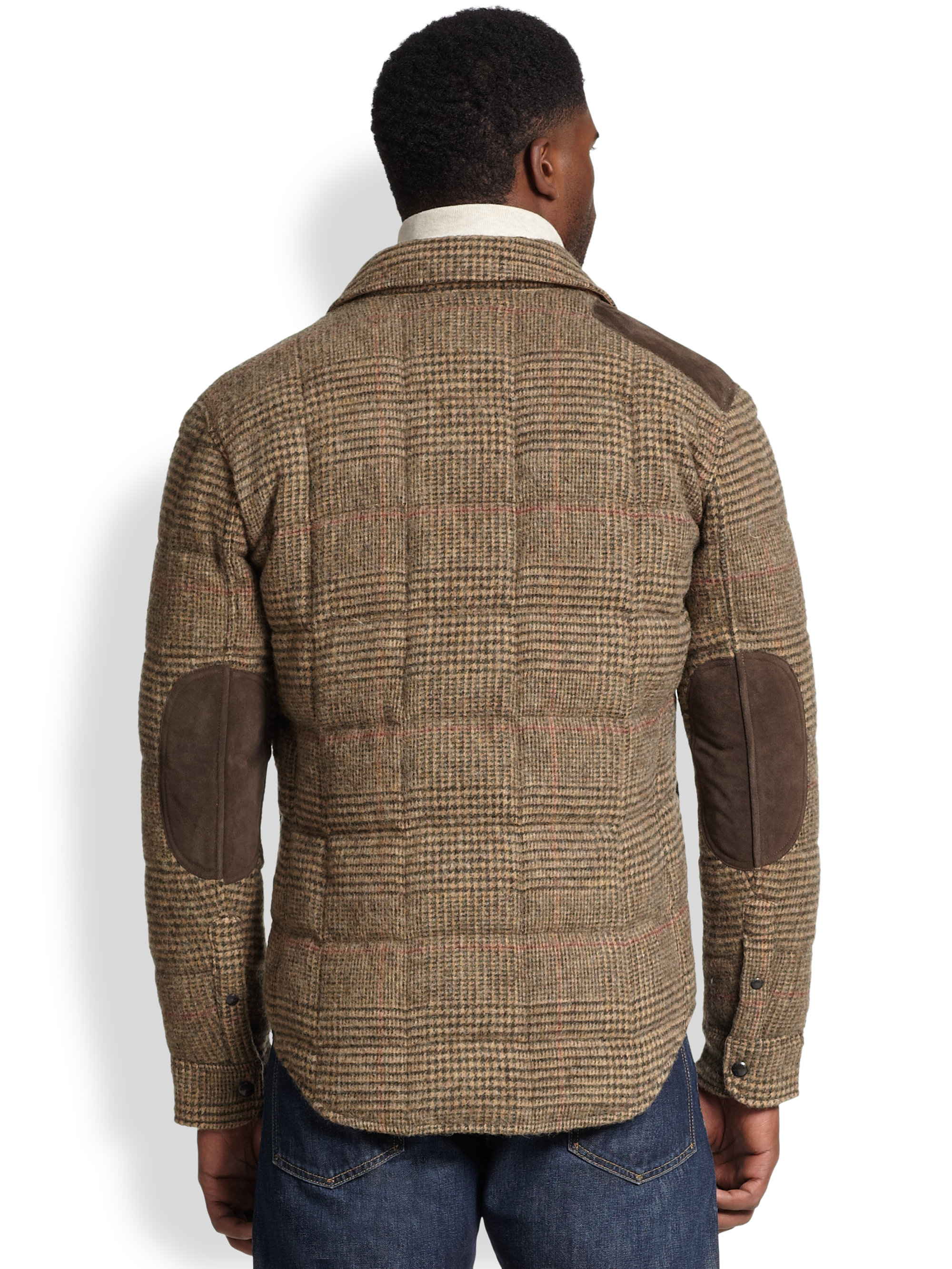 Polo Ralph Lauren Wilmont Tweed Shirt Jacket in Brown for Men | Lyst