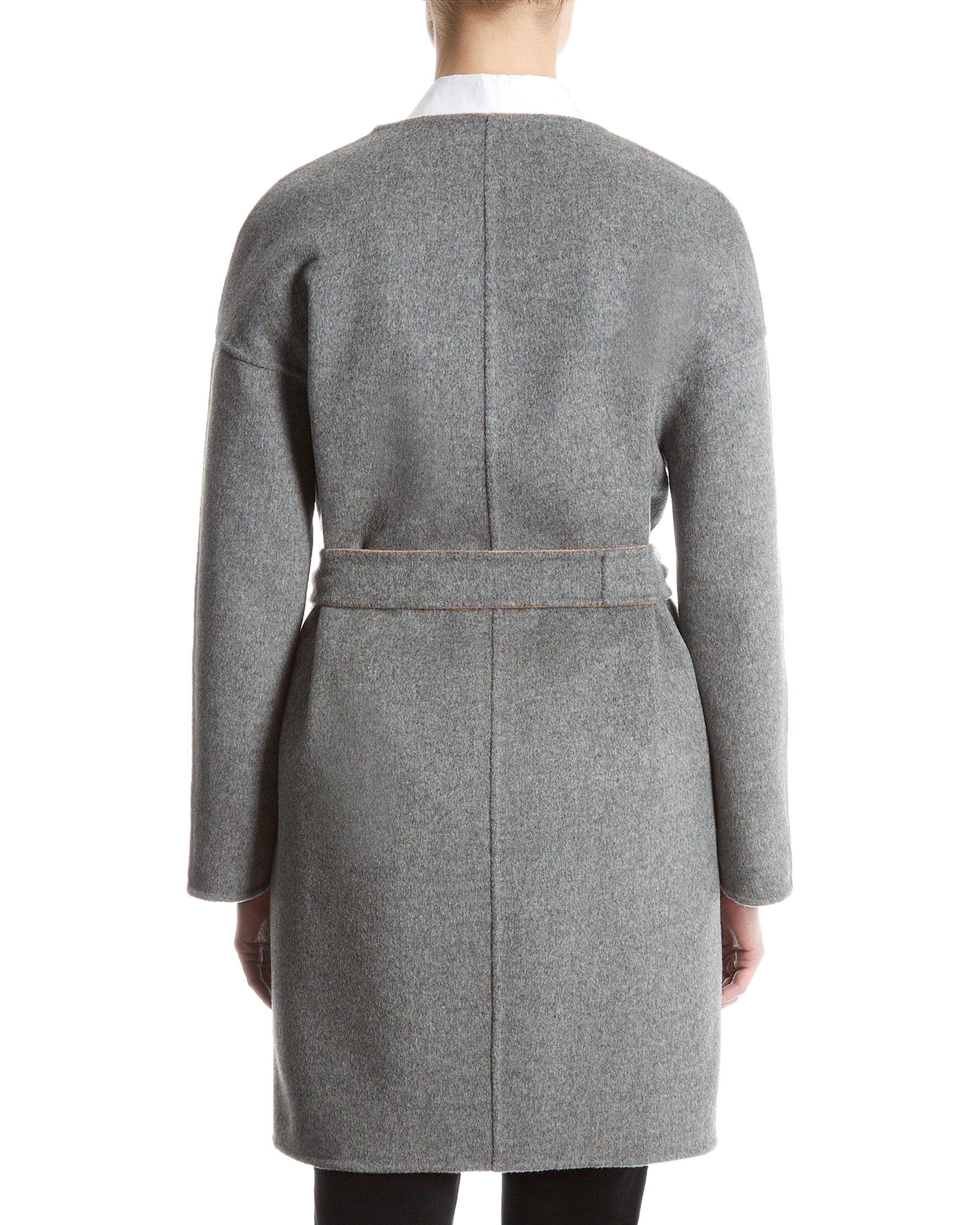 Jaeger Wool Reversible Coat in Pink Lyst