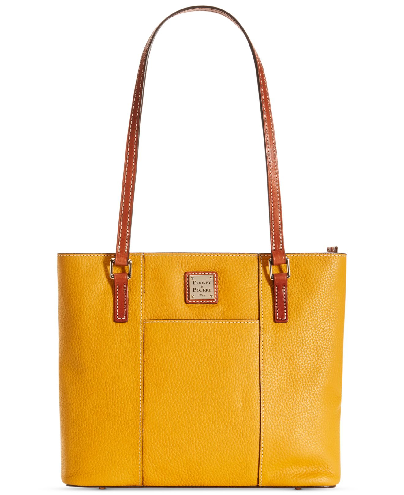 Dooney & bourke Pebble Small Lexington Shopper in Yellow | Lyst