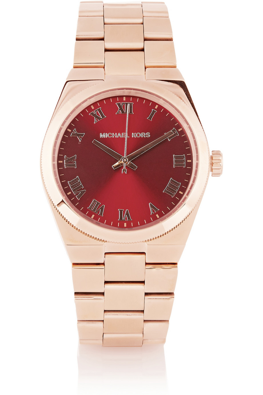 michael kors watch with red face