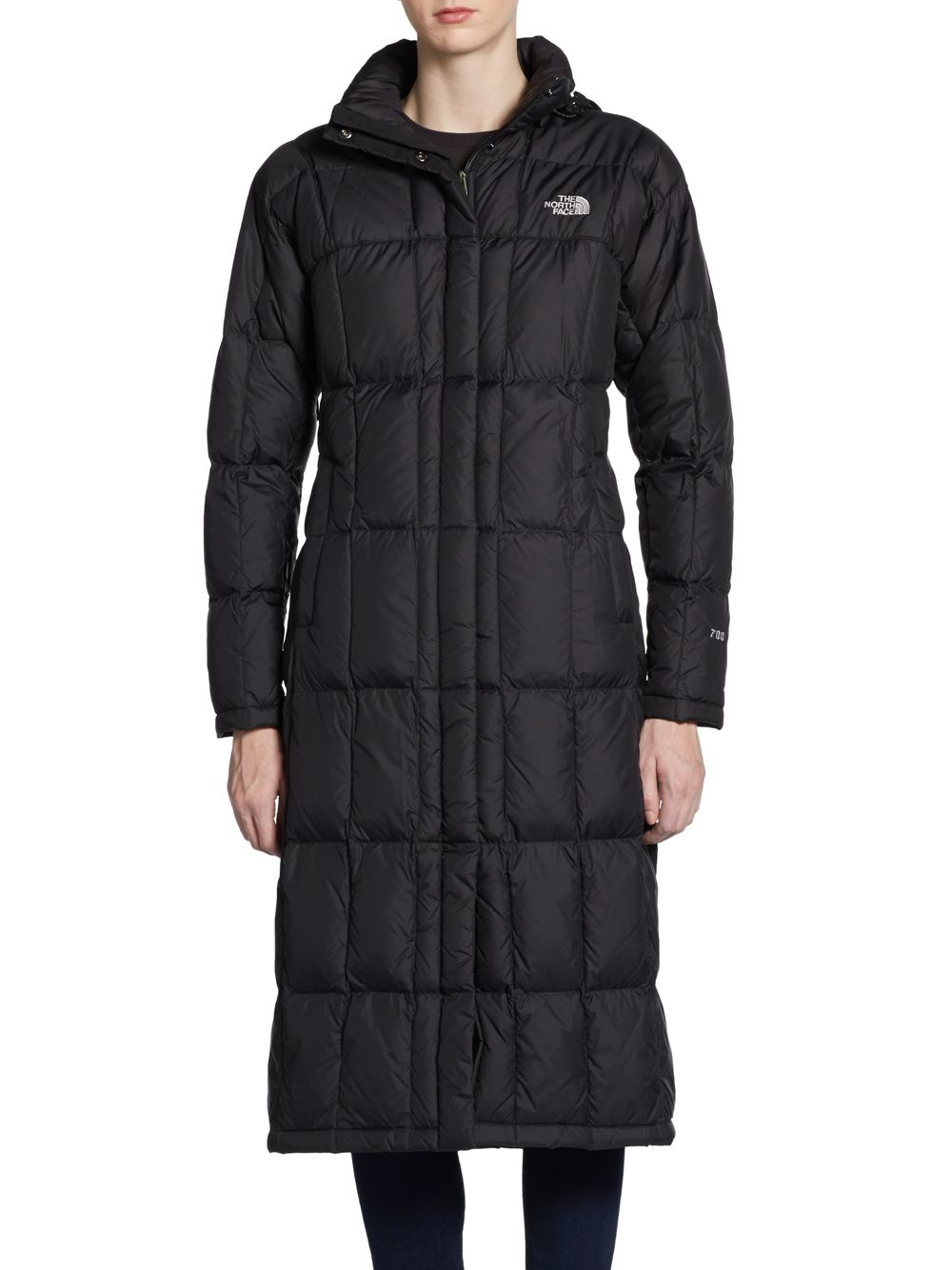 The North Face Triple Long Puff Jacket in Black | Lyst