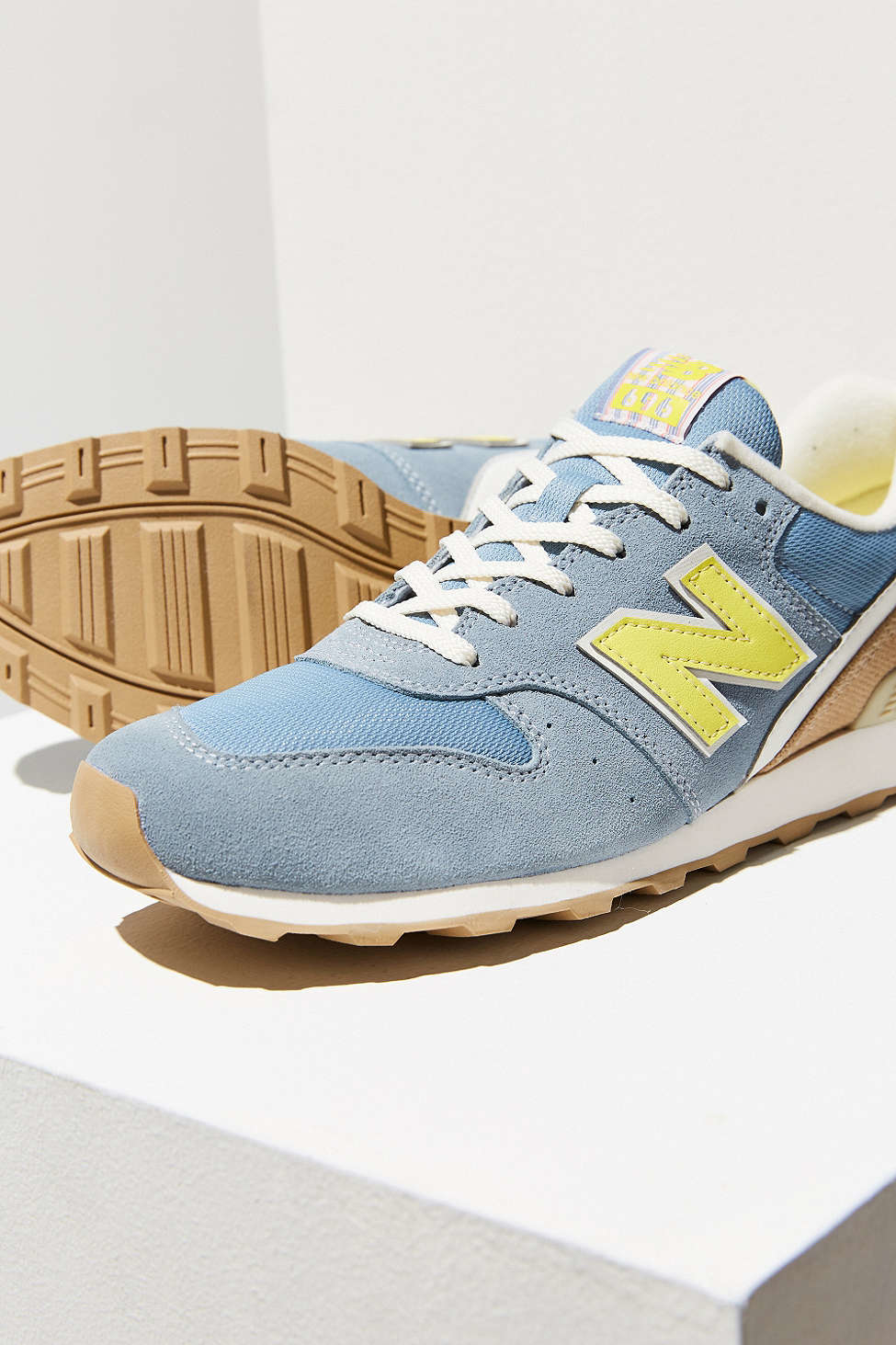 New Balance Suede 696 Lakeview Running Sneaker in Grey (Blue) - Lyst