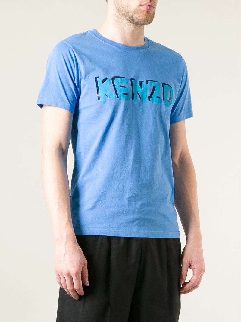 kenzo t shirt mens blue