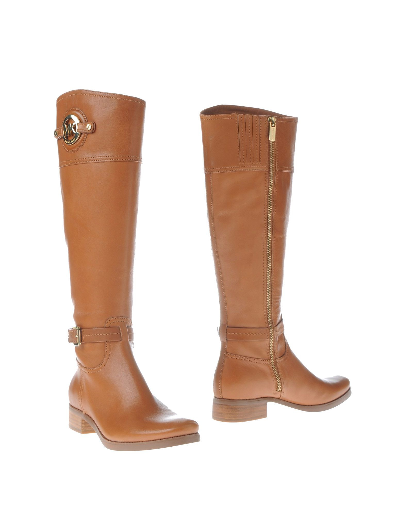 MICHAEL Michael Kors Leather Boots in Tan (Brown) - Lyst