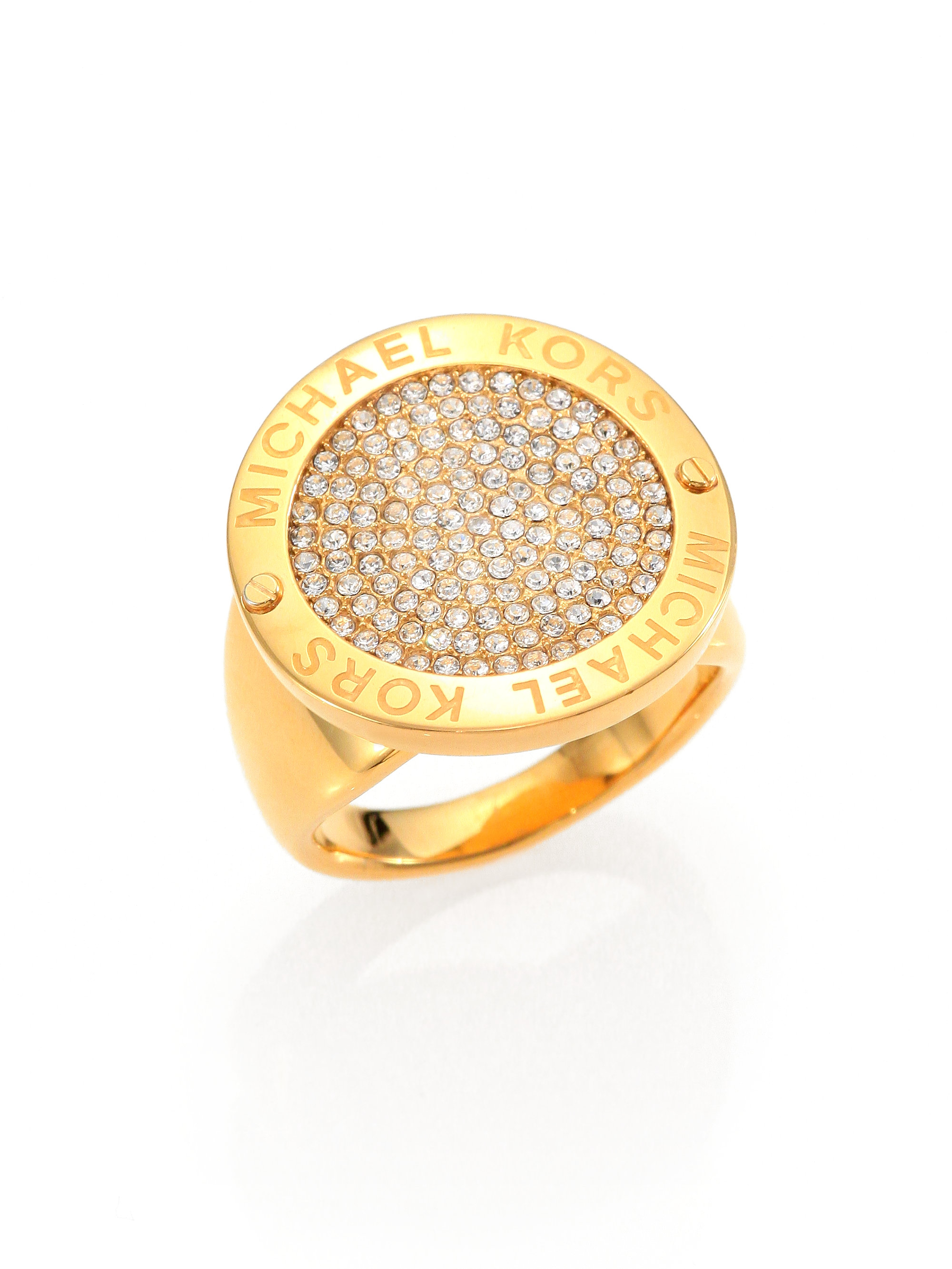 michael kors pave disc ring