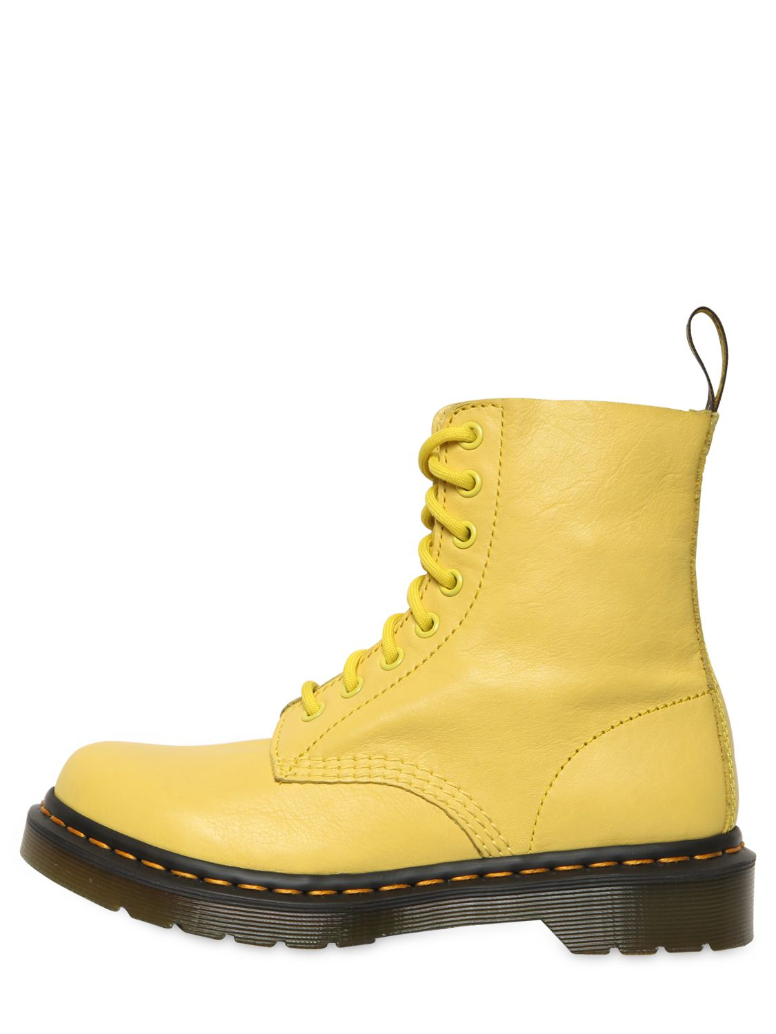 Dr. Martens 30mm Core Pascal Soft Leather Boots in Yellow - Lyst