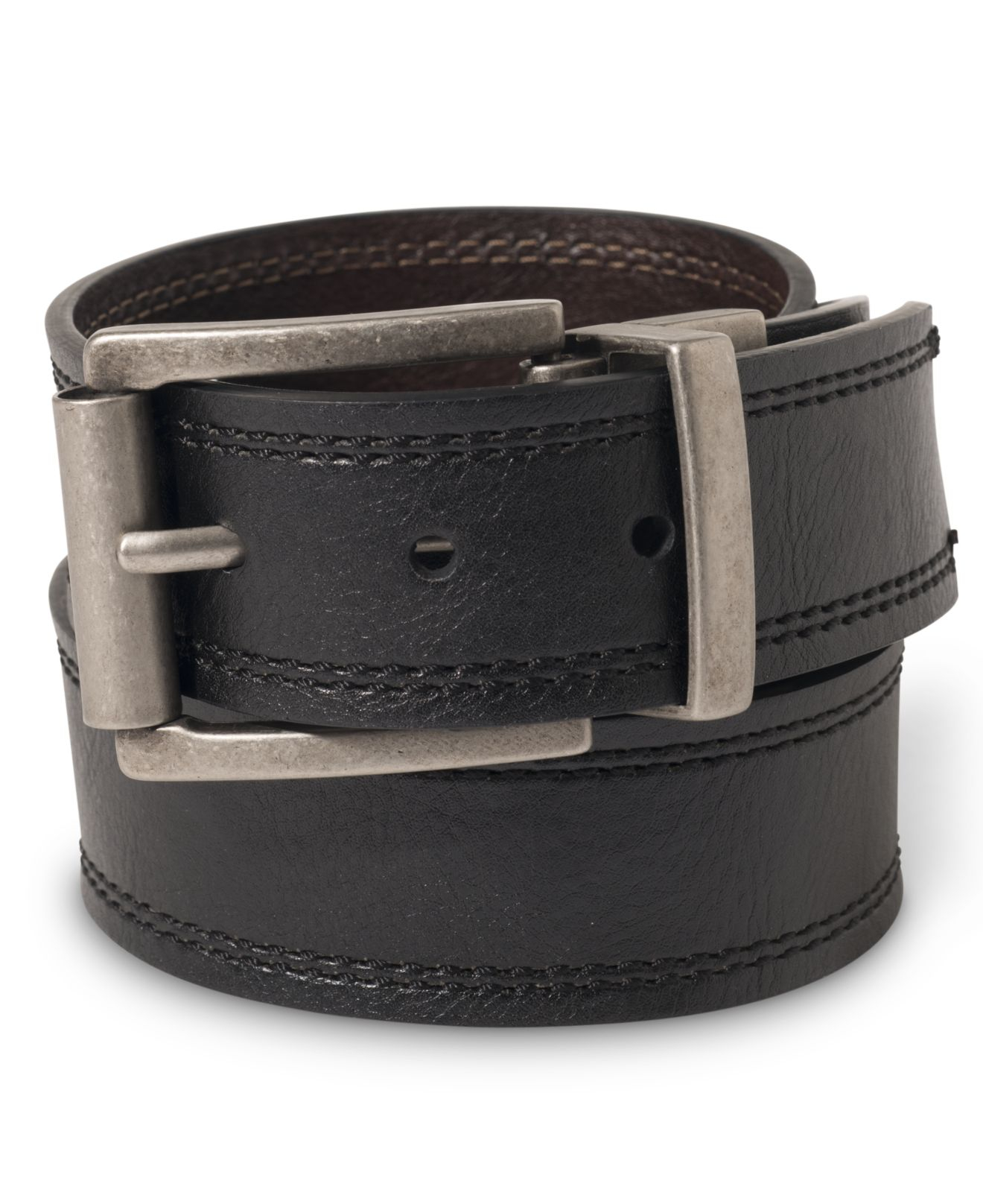 Levi's Cut Edge Reversible Big And Tall Belt in Black for Men (Brown