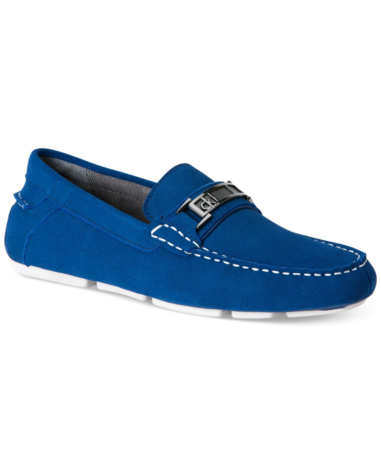 Calvin Klein Moby Suede Shoes in Blue for Men Lyst
