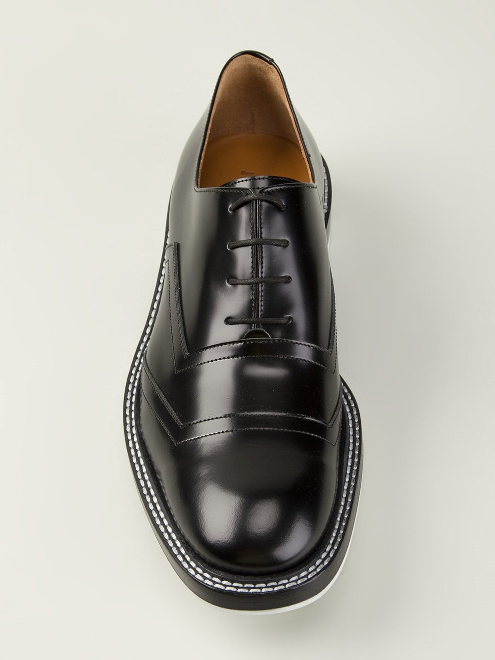 black chunky oxfords