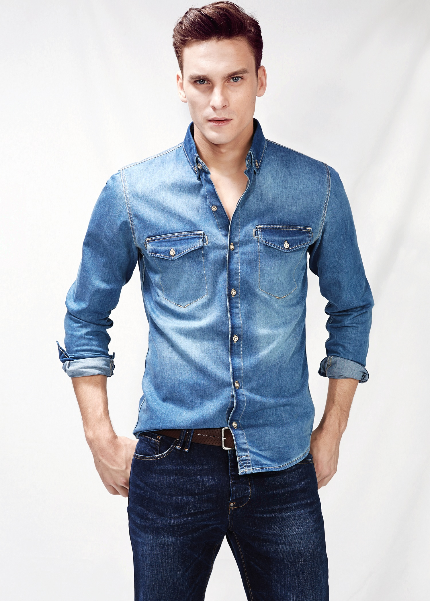 mango denim shirt