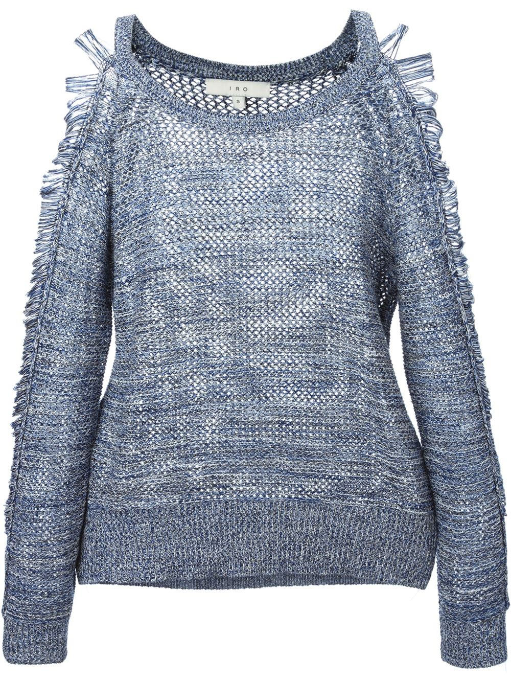 Iro Textured Knit Sweater in Blue Lyst