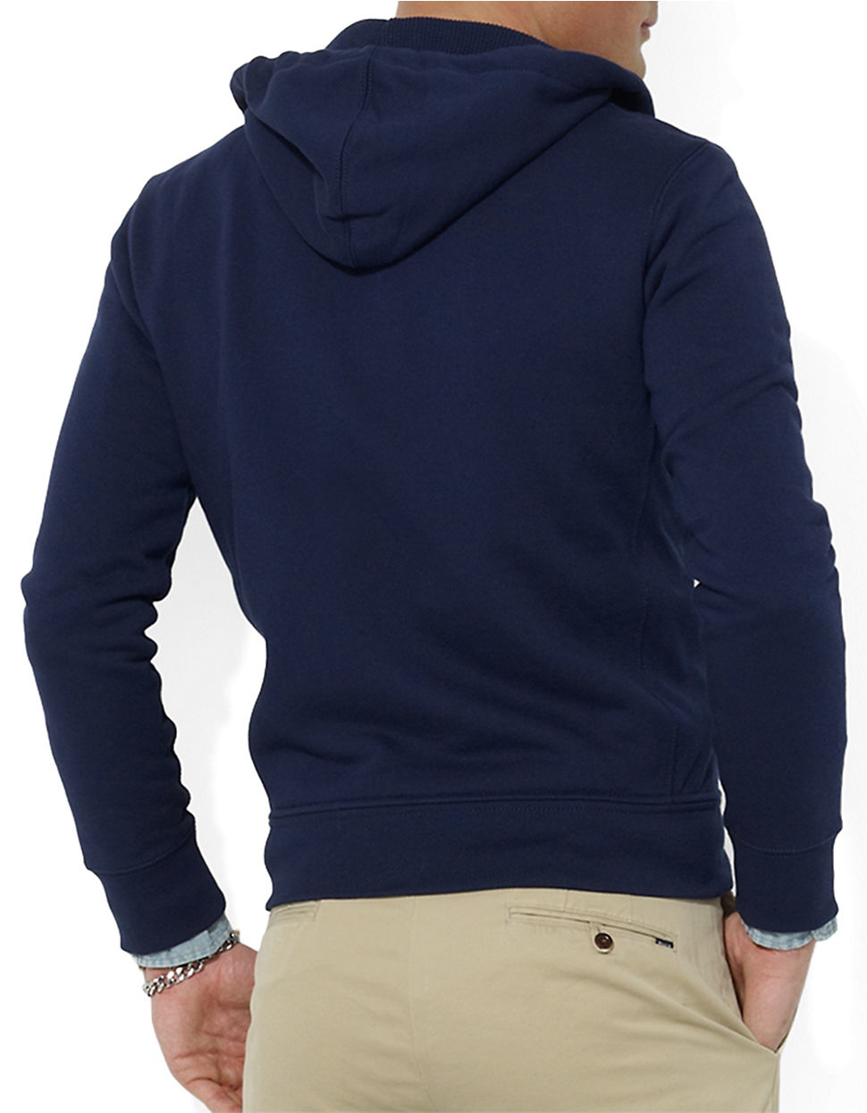 Polo Ralph Lauren Full-Zip Fleece Hoodie in Navy (Blue) for Men - Lyst