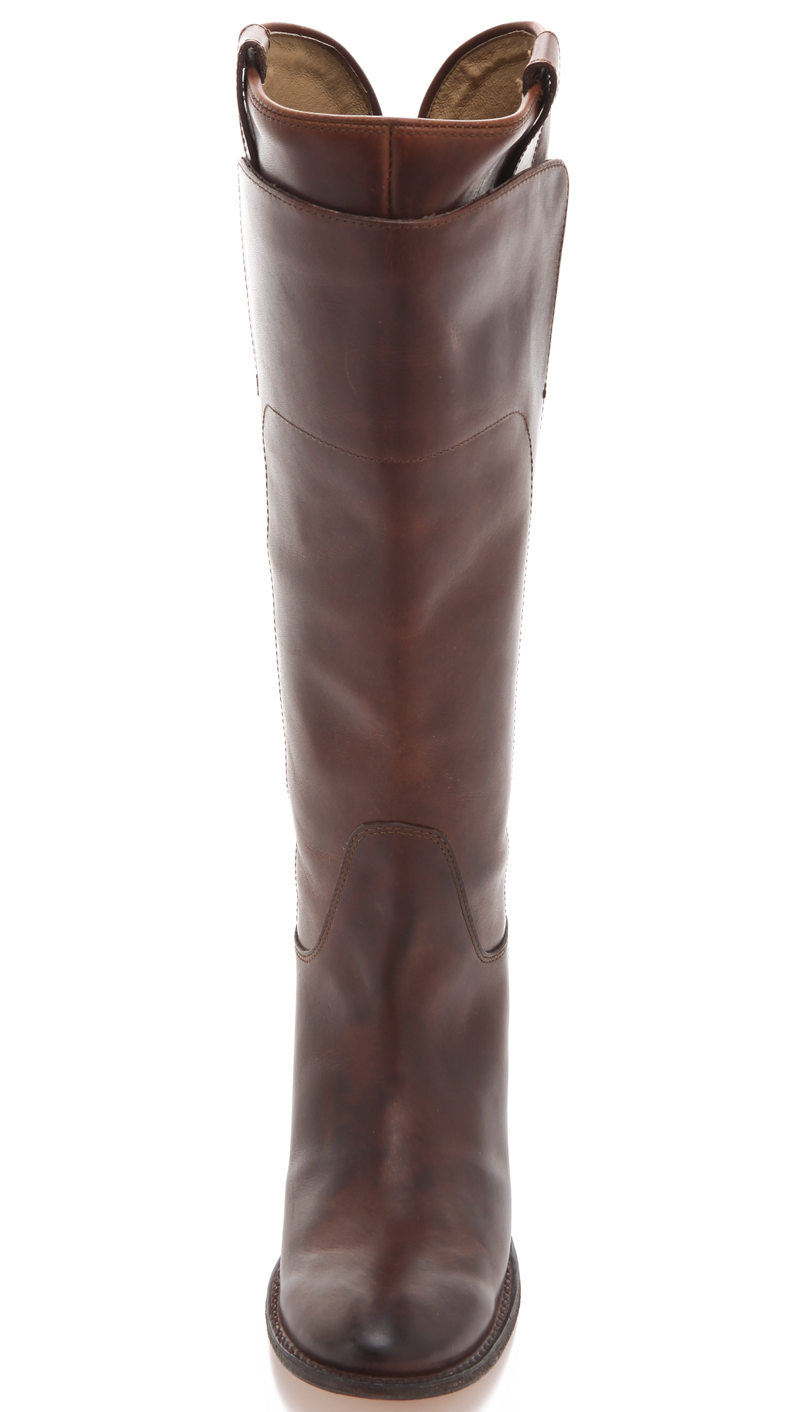frye paige tall riding boot dark brown