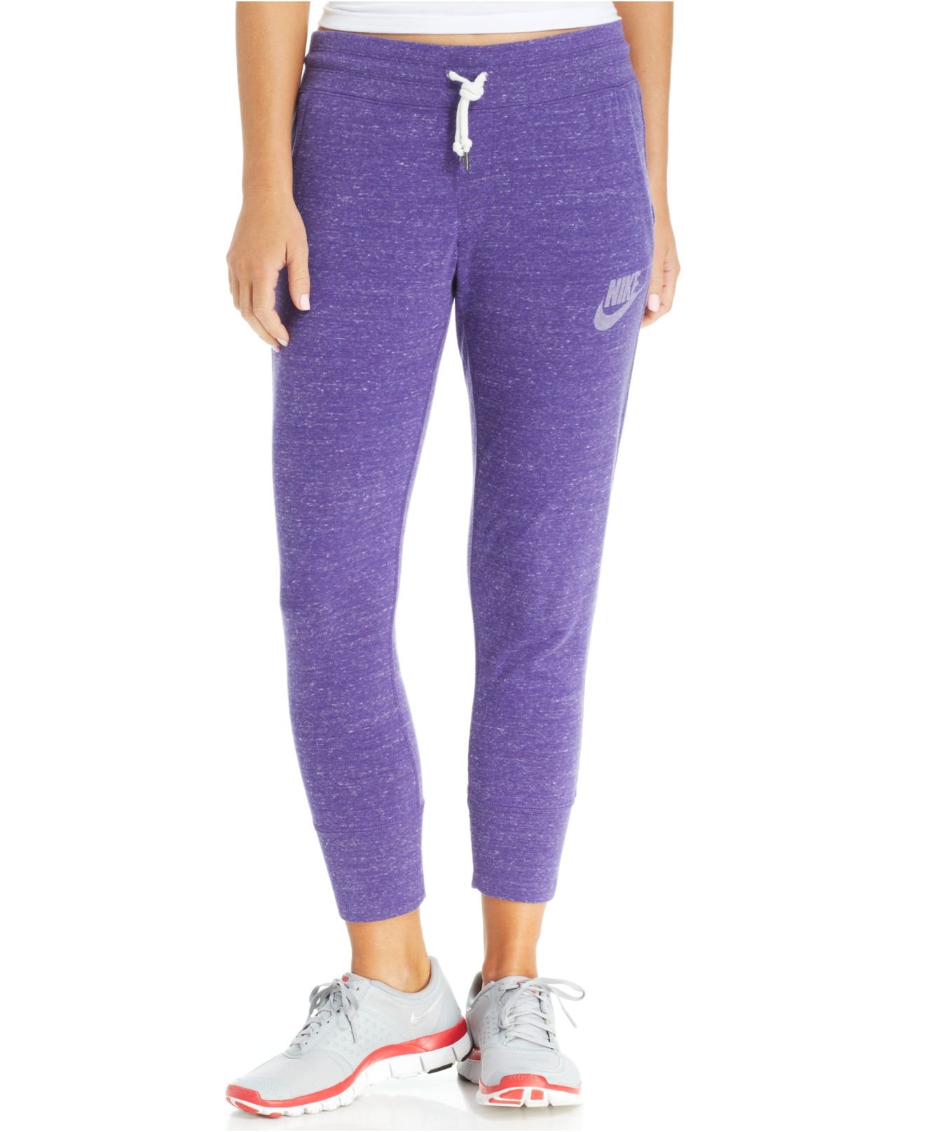 Lyst - Nike Gym Vintage Capri Sweatpants in Purple