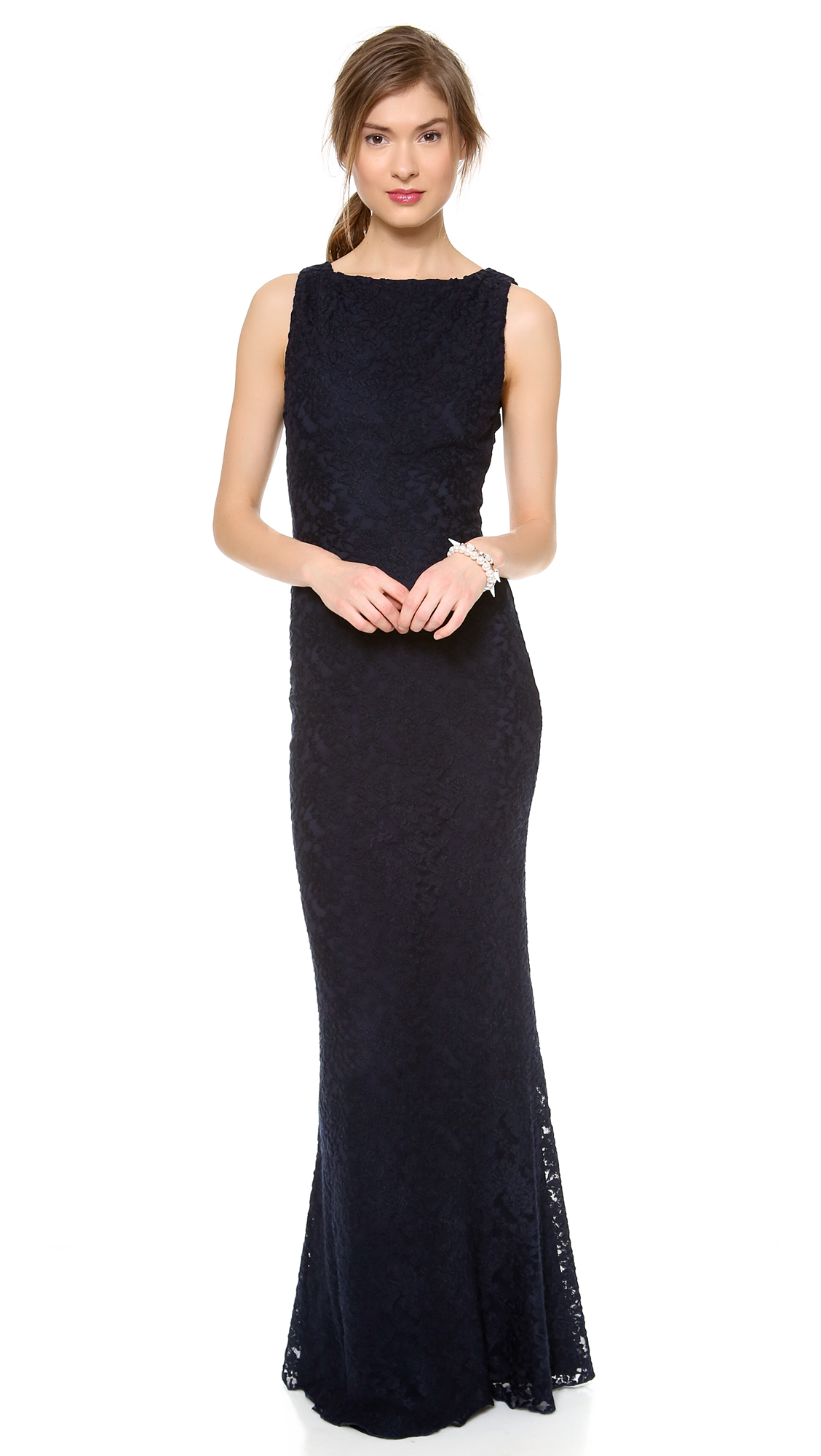 alice and olivia navy blue dress