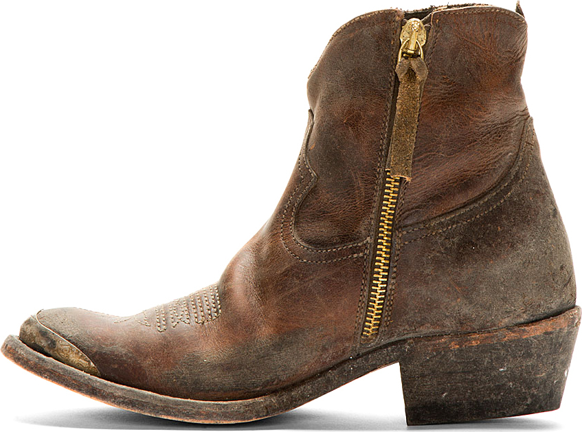 golden goose distressed boots