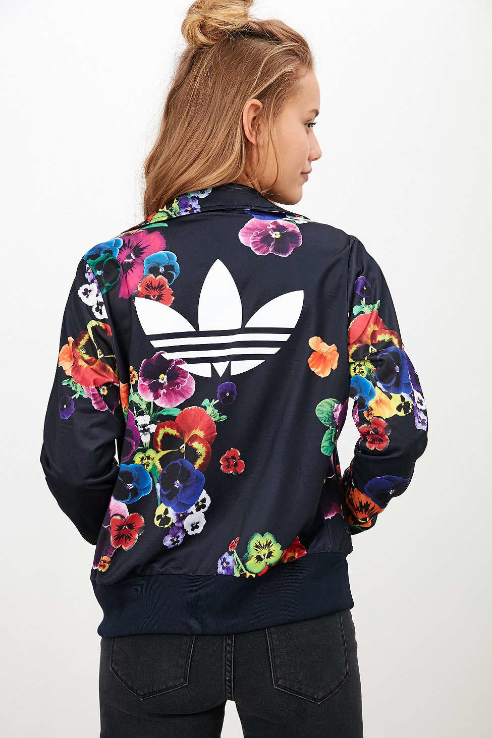 adidas floral track suit