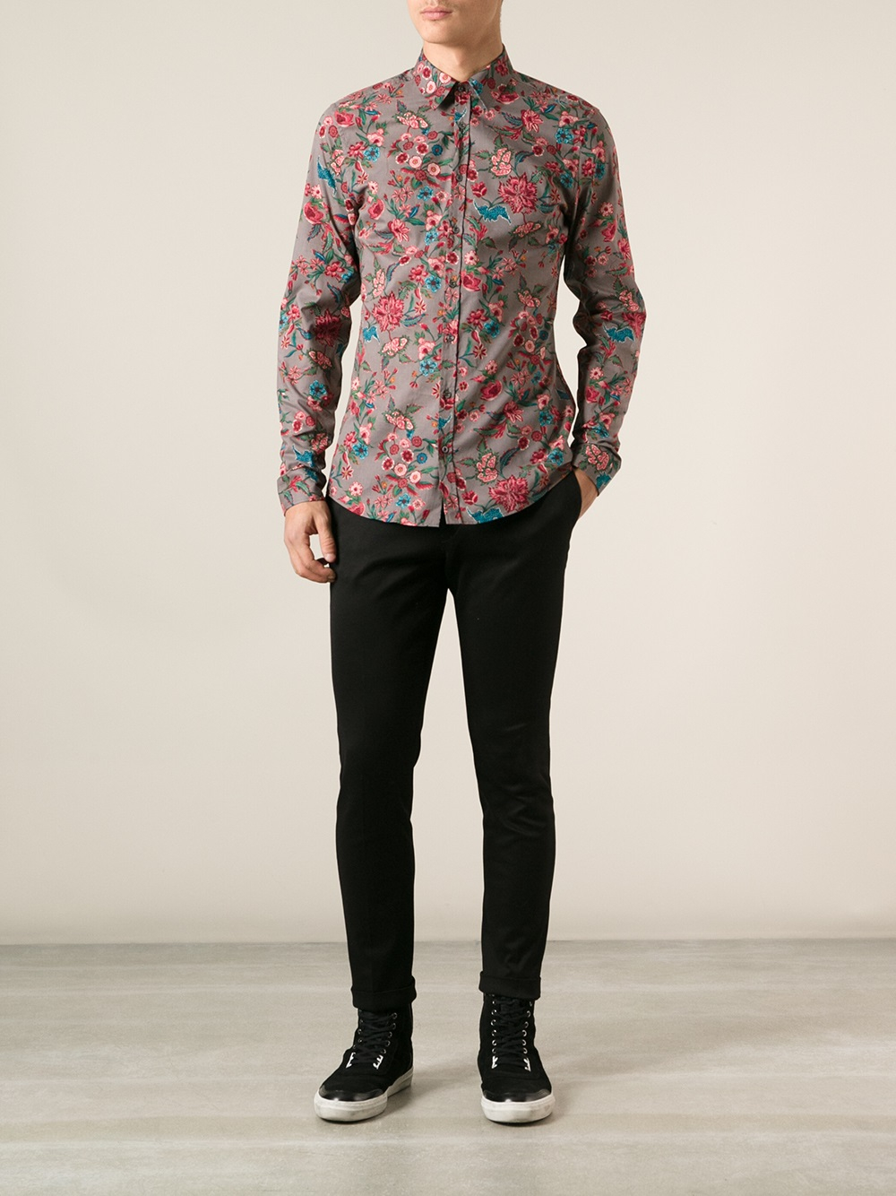 Gucci Floral Print Shirt for Men | Lyst