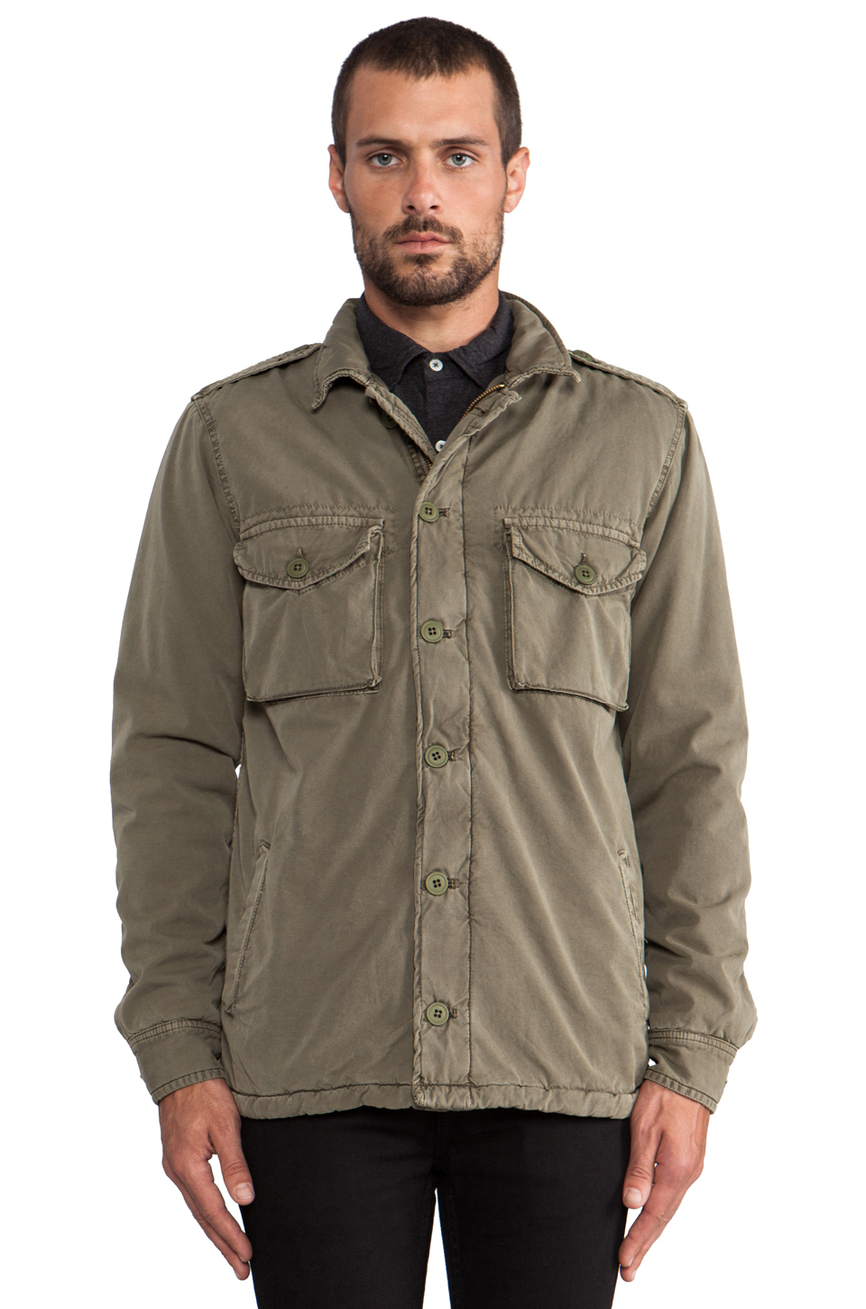 Hartford Army Jacket in Olive in Army Green (Green) for Men - Lyst