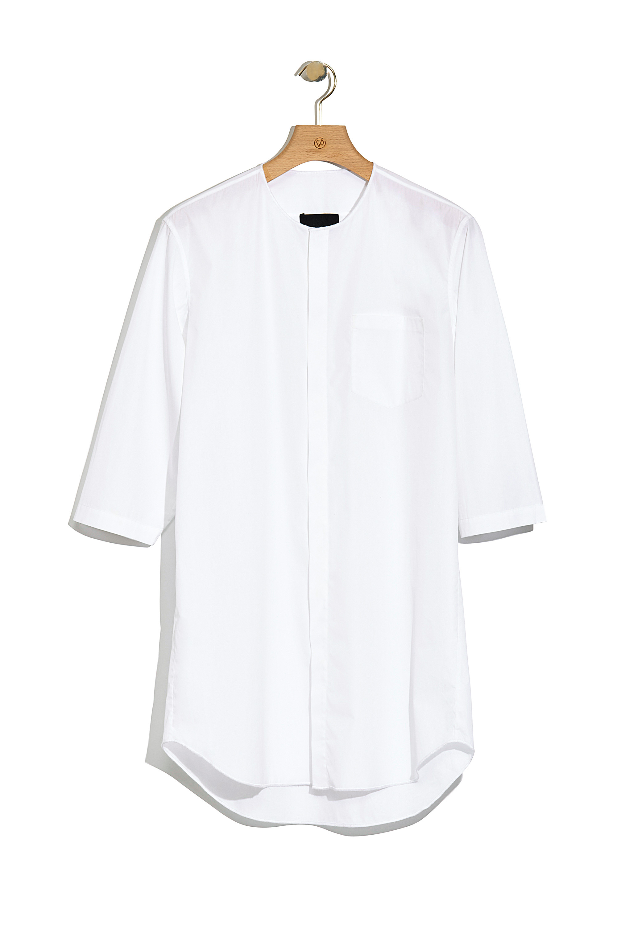 white oversized button up