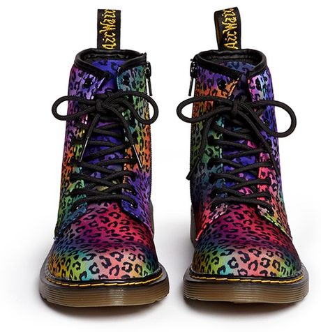 leopard print dr martens boots