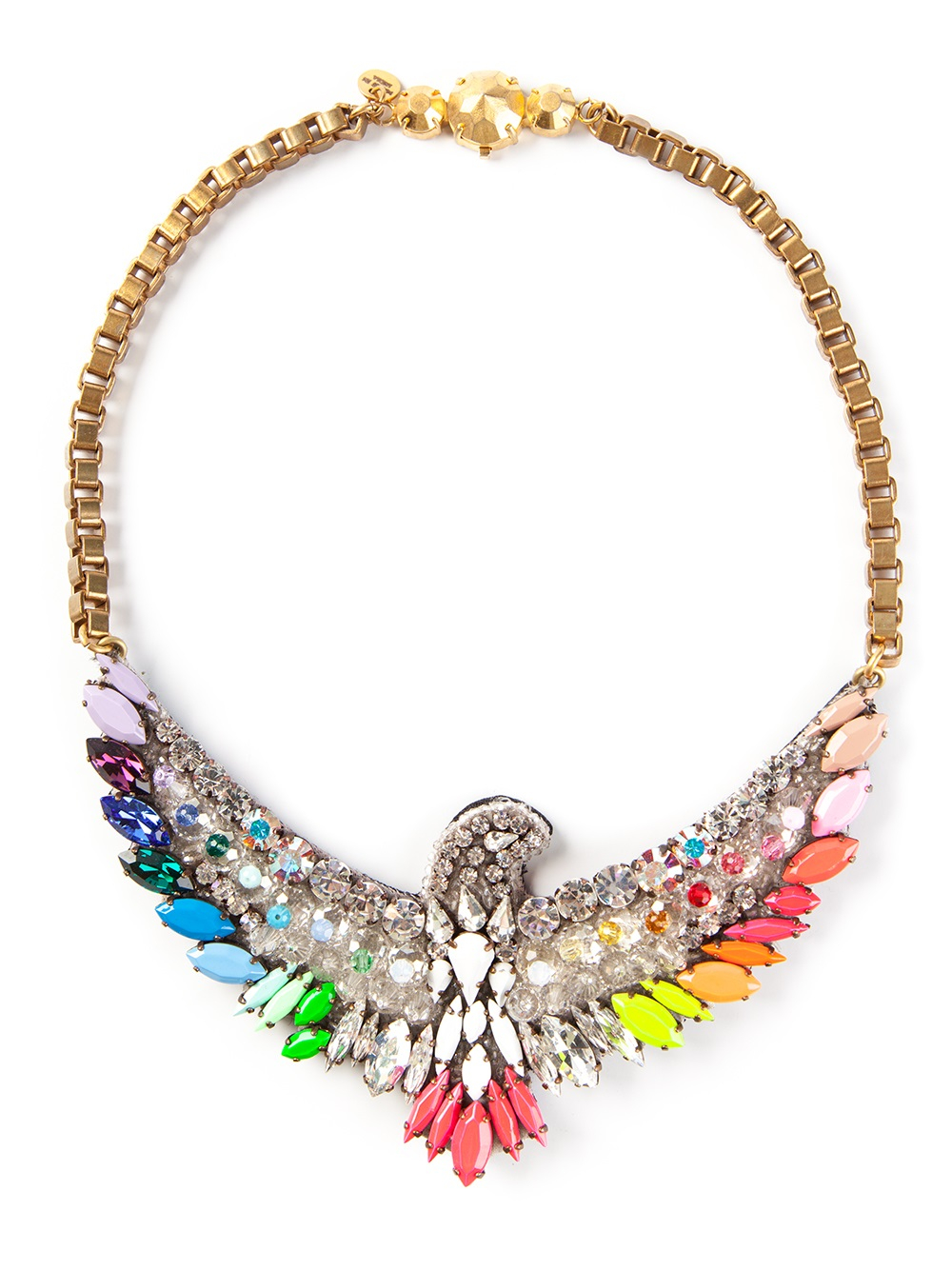 Shourouk Phoenix Necklace in Metallic - Lyst