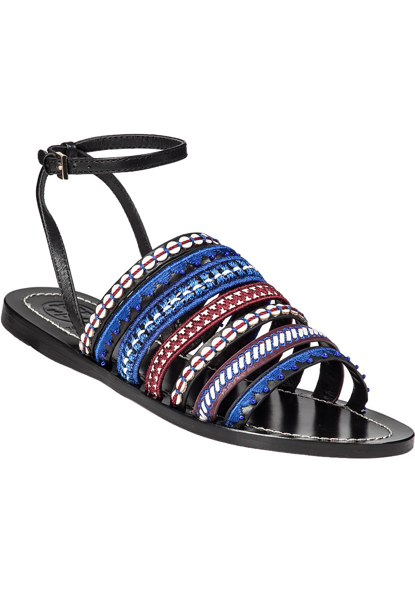 tory burch blue shoes