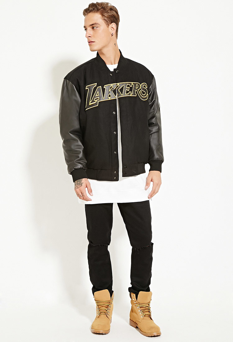 lakers jacket forever 21
