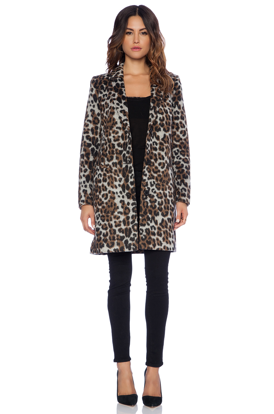bb dakota leopard coat
