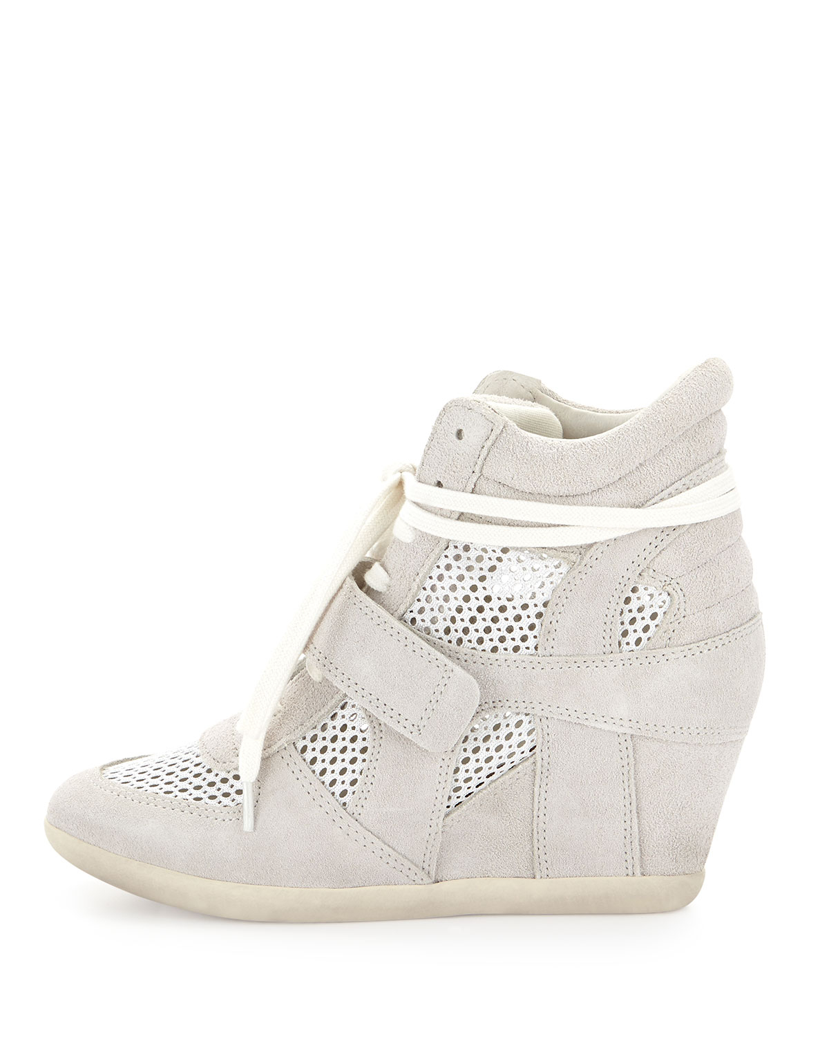 ash bowie mesh wedge sneakers